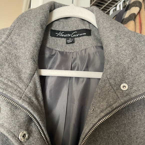 Gray Kenneth Cole Coat - Picture 3 of 4